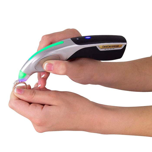 GemOro® Testerossa Vit Diamant, Moissanit och Safir Tester