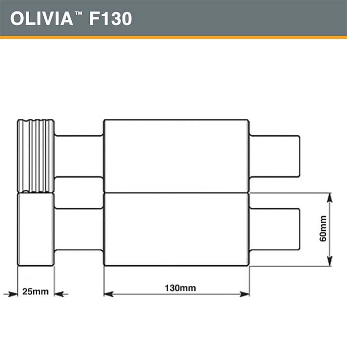 Durston Olivia™ F130 Flatvalsverk, 130 mm