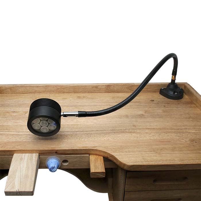 Lampa warsztatowa Dazor® EcoFlex II z 7 diodami LED, zaciskowa