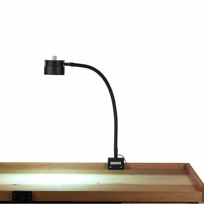 Lampa warsztatowa Dazor® EcoFlex II z 7 diodami LED, zaciskowa