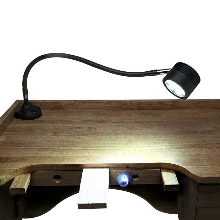 Lampa warsztatowa Dazor® EcoFlex II z 7 diodami LED, zaciskowa