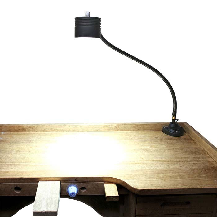 Lampa warsztatowa Dazor® EcoFlex II z 7 diodami LED, zaciskowa