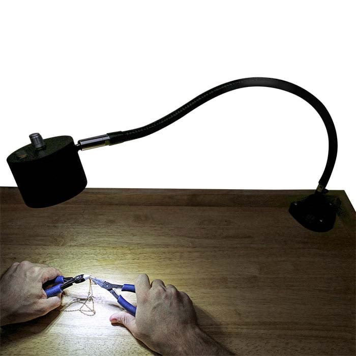 Lampa warsztatowa Dazor® EcoFlex II z 7 diodami LED, zaciskowa
