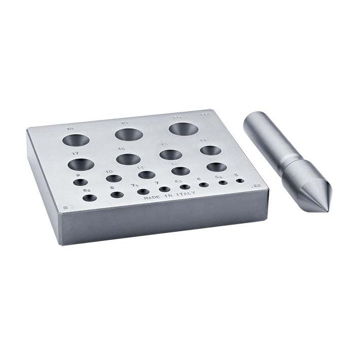 Round Bezel Forming Block with Punch