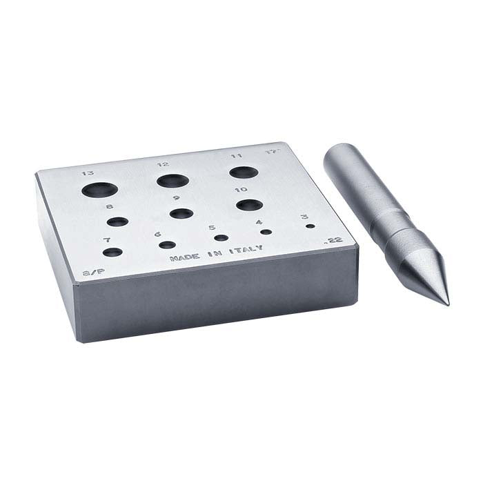 Round Bezel Forming Block with Punch