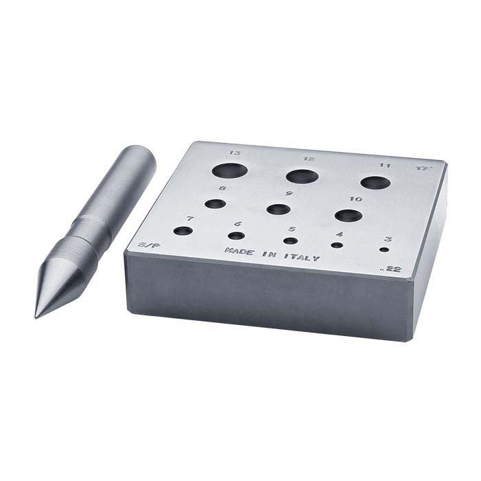 Round Bezel Forming Block with Punch