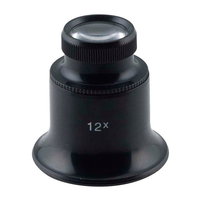 Lente d'ingrandimento doppia 12X e 4X per orologiai giapponesi