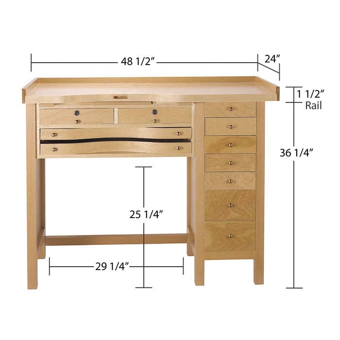Jeweler's 9-Drawer Workbench
