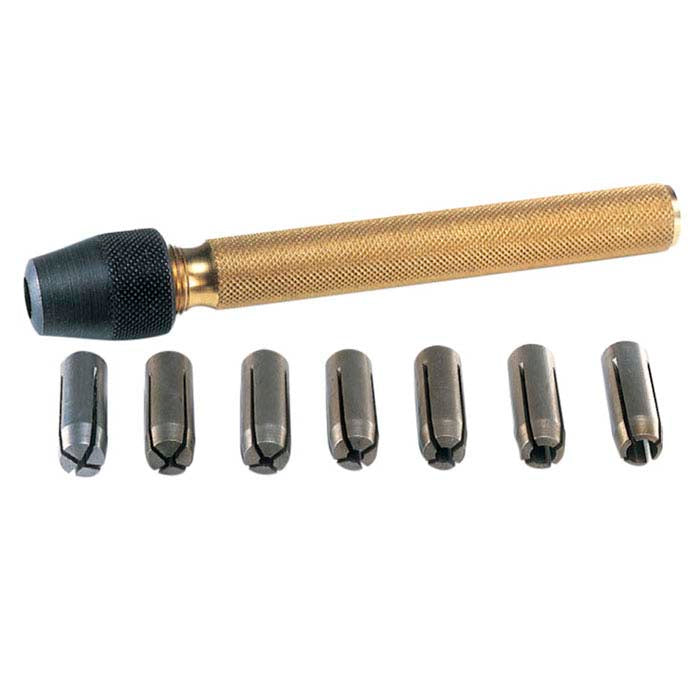Steel Pin Vise with Seven Collets