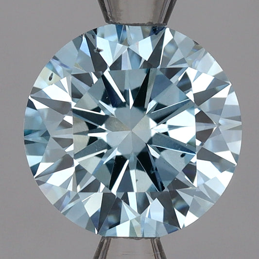Lab-Grown Diamond 2.07ct, Round, Blue, SI1