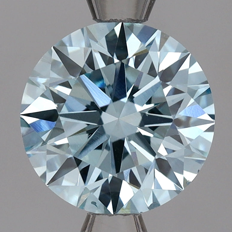 Im Labor gezüchteter Diamant 2,01 ct, rund, blau, SI1