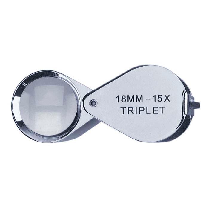 Lupa Triplet 15X, Cromada