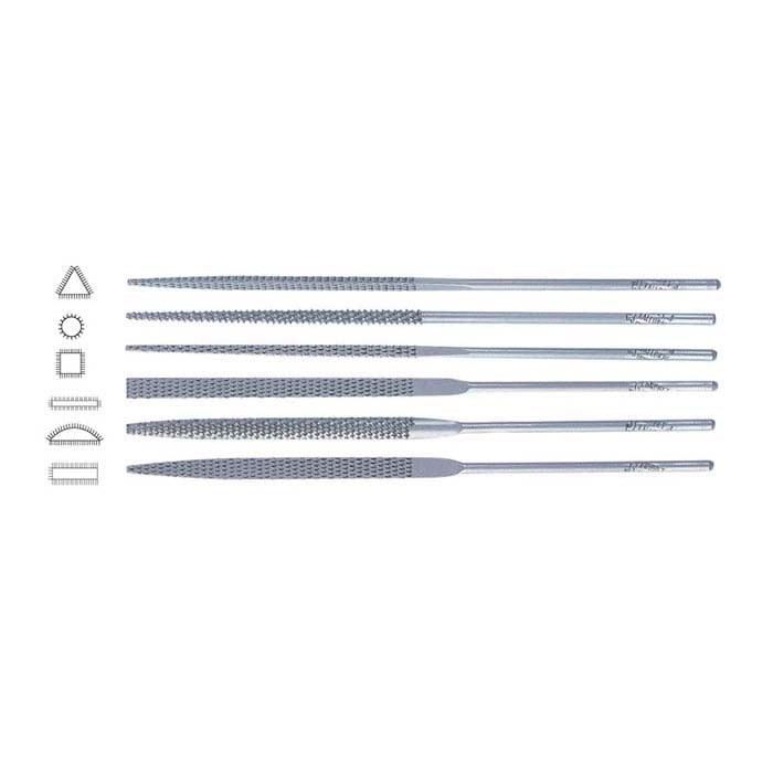 Swiss Needle Wax File Set, Set of 6