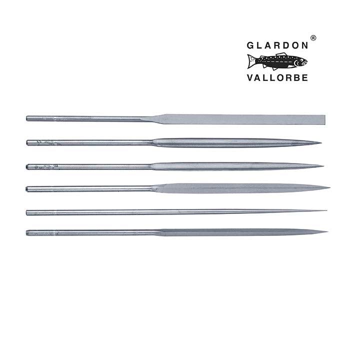 Glardon Vallorbe® Needle Buffing Files, G10, Set of 6
