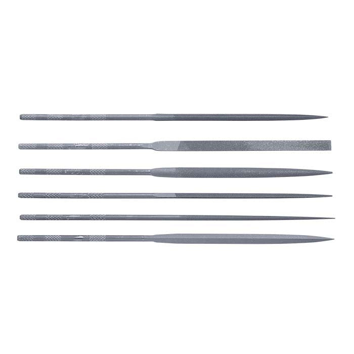 Glardon Vallorbe® Needle File Set, #2, Set of 6