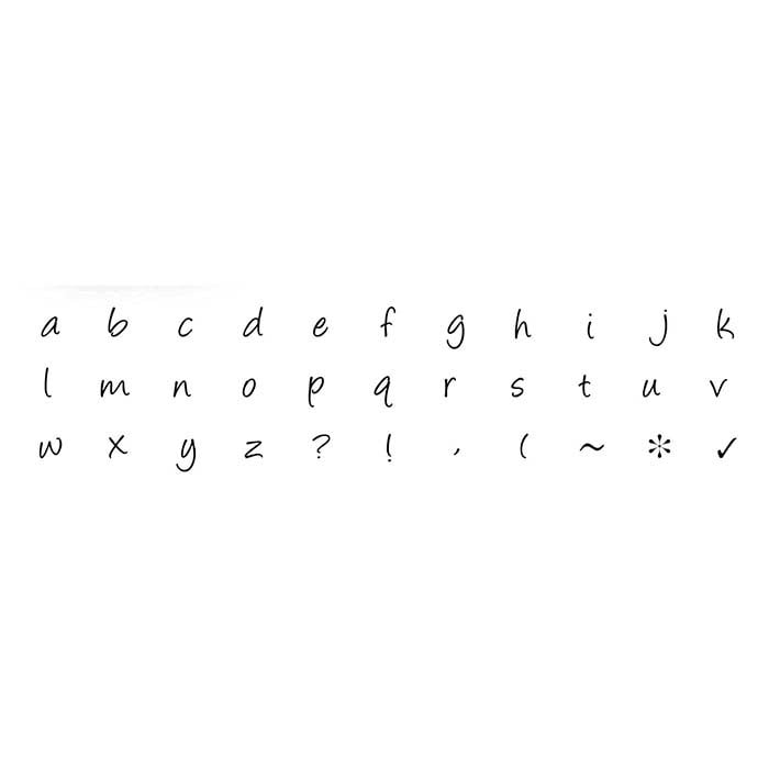 ImpressArt® Design Stamp Set, Lowercase Bridgette Alphabet, 3mm Characters