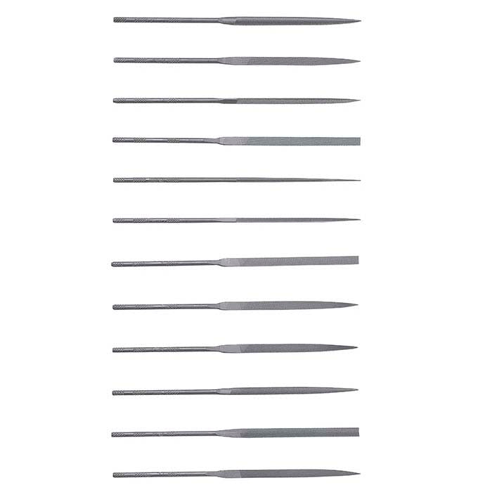 Friedrich Dick Needle File Set, Cut #2, Set of 12