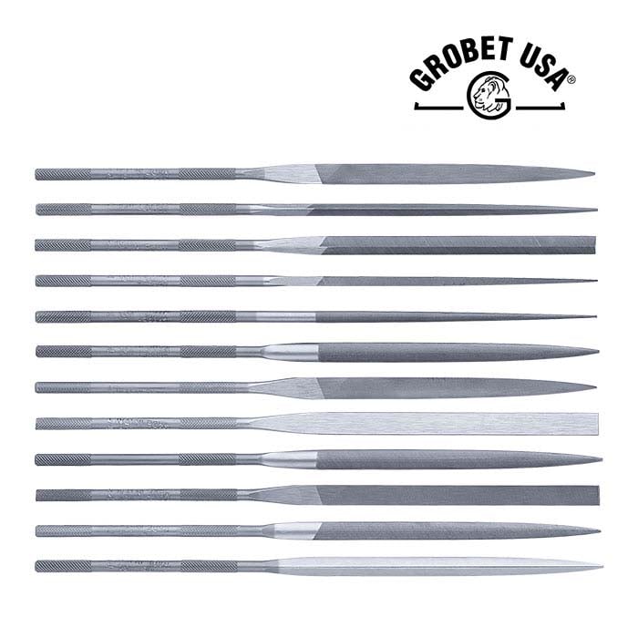 Grobet® Swiss Pattern Needle Files, Cut #4, Set of 12