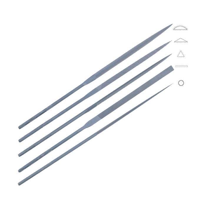 Friedrich Dick Needle File Set, Cut #5, Set of 5