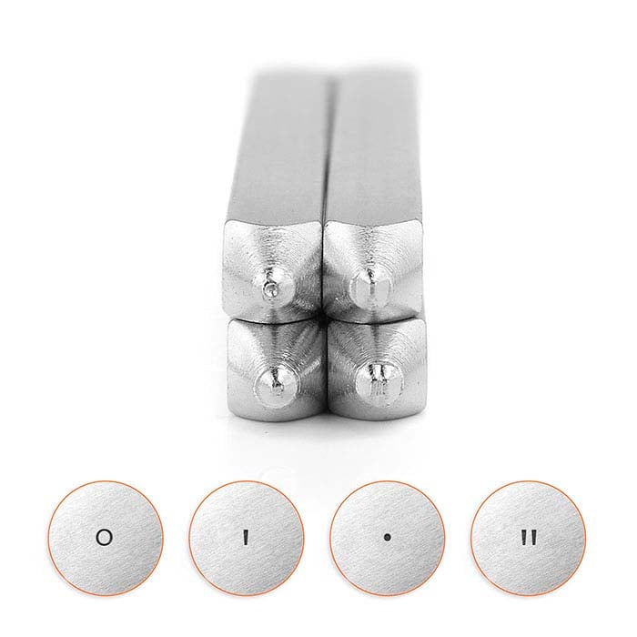 ImpressArt® Design Stamp Set, Longitude & Latitude, 0.5–1mm Characters