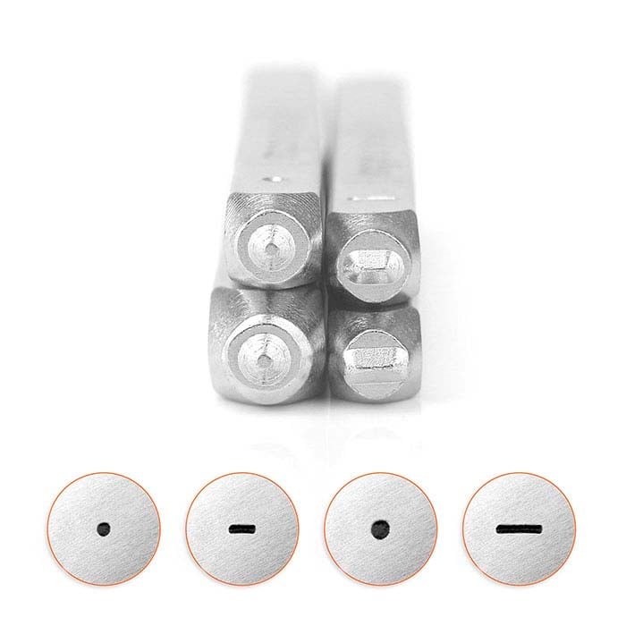 ImpressArt® Design Stamp Set, Dots & Dashes, 0.5–3mm Characters