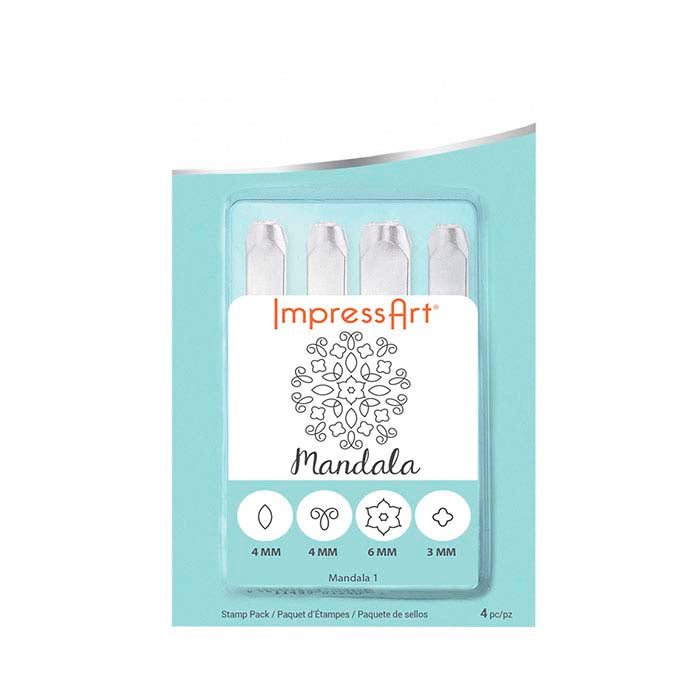 ImpressArt® Design Stamp Set, Mandala Series 1, 3–6mm Characters