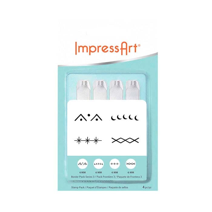ImpressArt® Design Stamp Set, Border Series 3, 6mm Characters