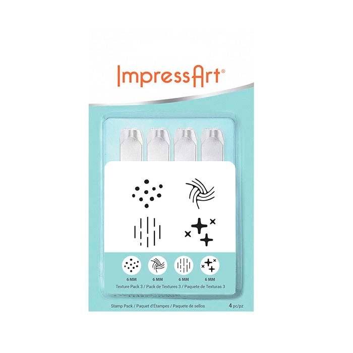 ImpressArt® Design Stamp Set, Texture Series 3, 6mm Character