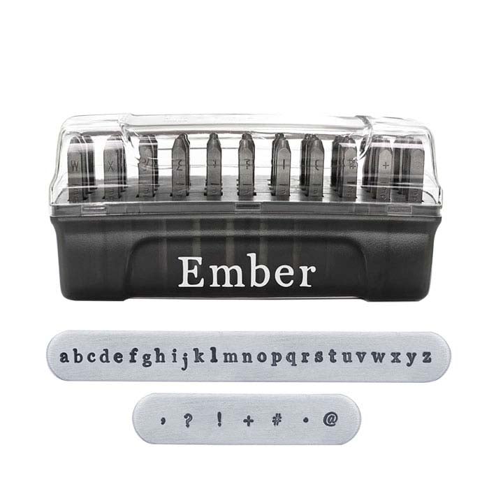 ImpressArt® Design Stamp Set, Lowercase Ember Alphabet, 2.5mm Characters