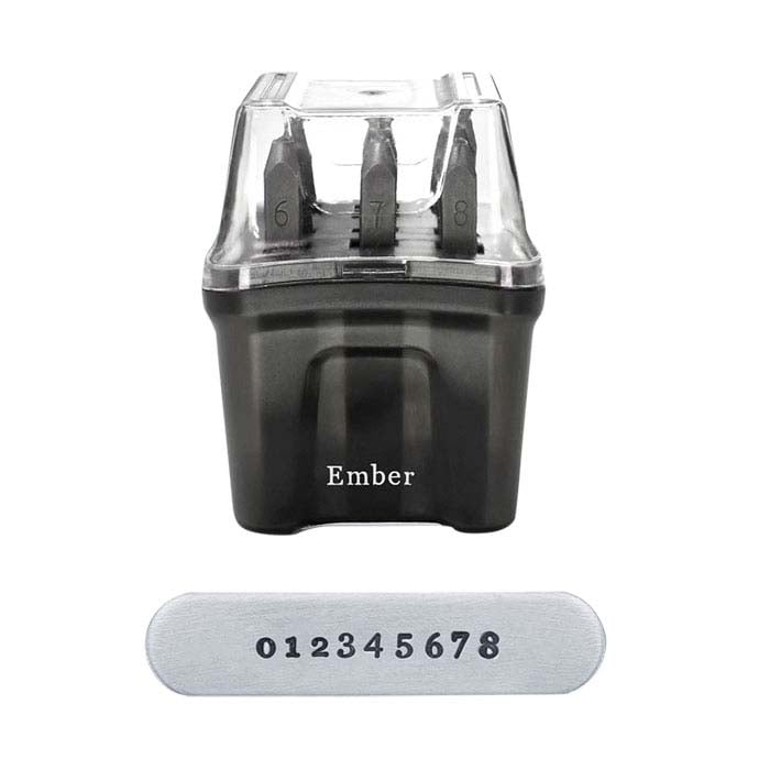ImpressArt® Design Stamp Set, Numbers Ember , 2.5mm Characters