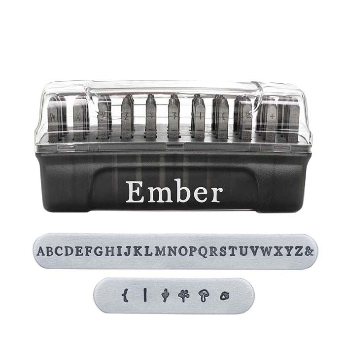 ImpressArt® Design Stamp Set, Uppercase Ember Alphabet, 2.5mm Characters
