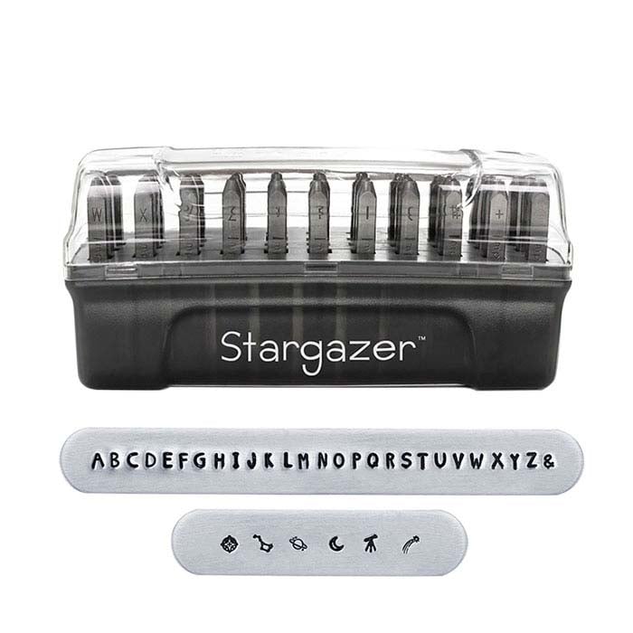 ImpressArt® Design Stamp Set, Uppercase Stargazer Alphabet, 2mm Characters
