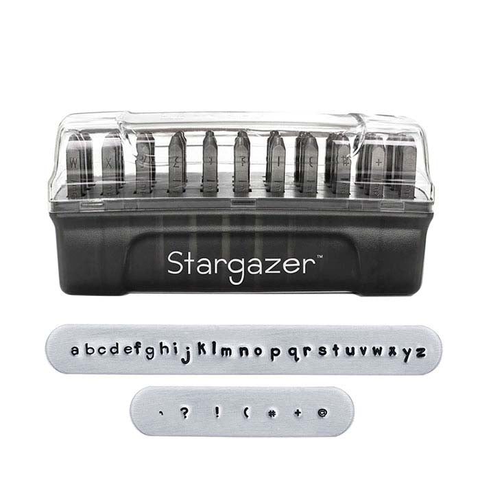 ImpressArt® Design Stamp Set, Lowercase Stargazer Alphabet, 2mm Characters