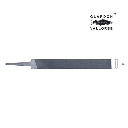 Glardon Vallorbe® Precision Flat Hand File, Swiss Cut #0