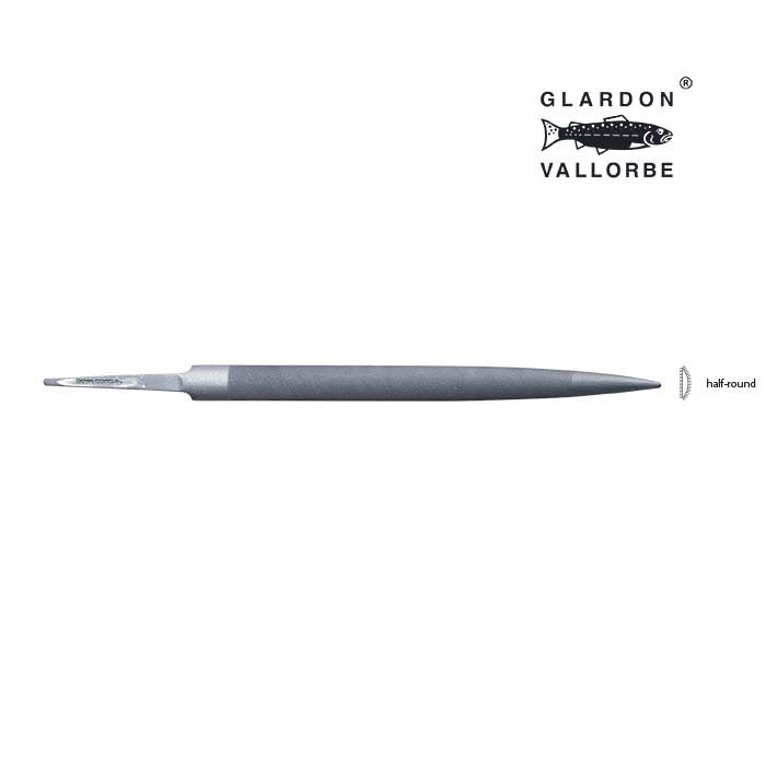 Glardon Vallorbe® Precision Half-Round Ring Hand File