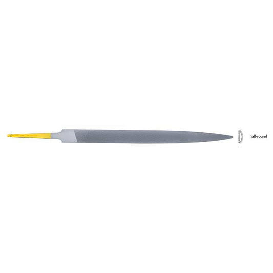 Glardon Vallorbe® Valtitan® Half-Round Ring Hand File, Cut #0