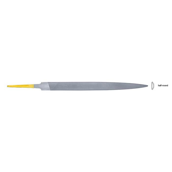 Glardon Vallorbe® Valtitan® Half-Round Ring Hand File, Cut #2