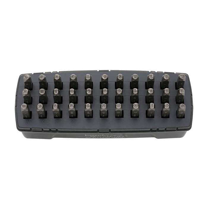 ImpressArt® Design Stamp Set, Uppercase Amethyst Alphabet, 3mm Characters