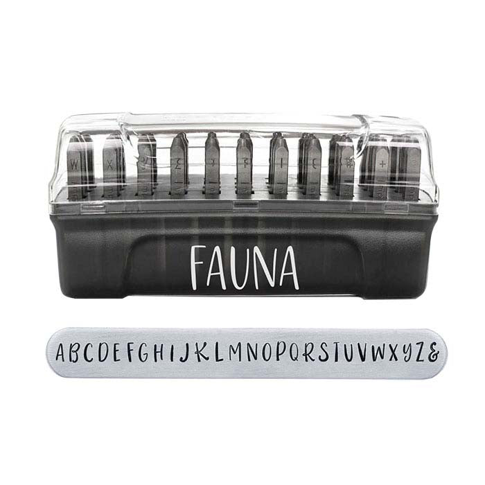 ImpressArt® Design Stamp Set, Uppercase Fauna Alphabet, 6mm Characters