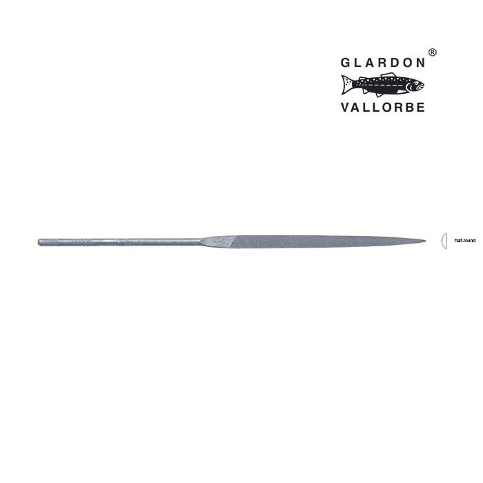 Glardon Vallorbe® Half-Round Needle File, Cut #2