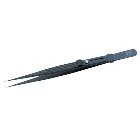 Regine Stainless Steel Fine-Tip Locking Diamond Tweezers