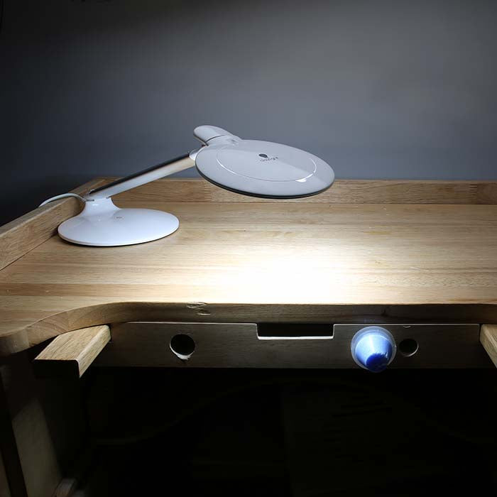 Daylight™ Halo LED Desktop Magnifying Lamp