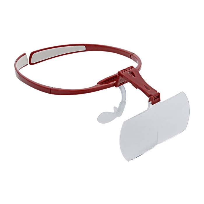 Hawk-Eye Long View 1.6X Head Loupe, Red
