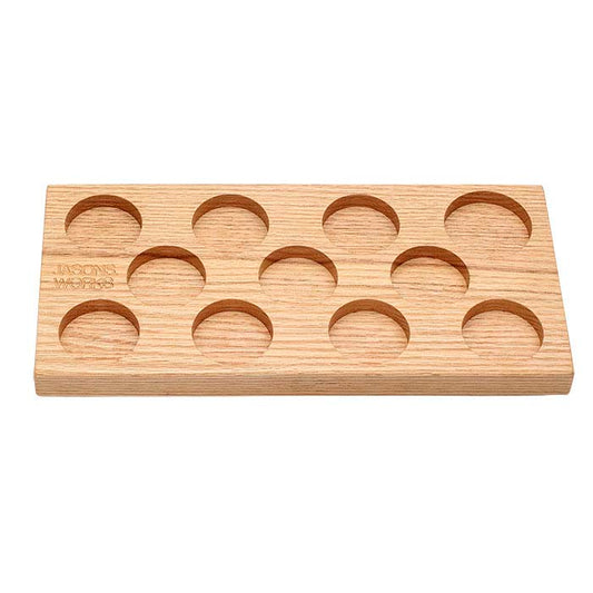 Jason's Works Wood Organizer for 11-Piece Coin Ring Reduction Die Set