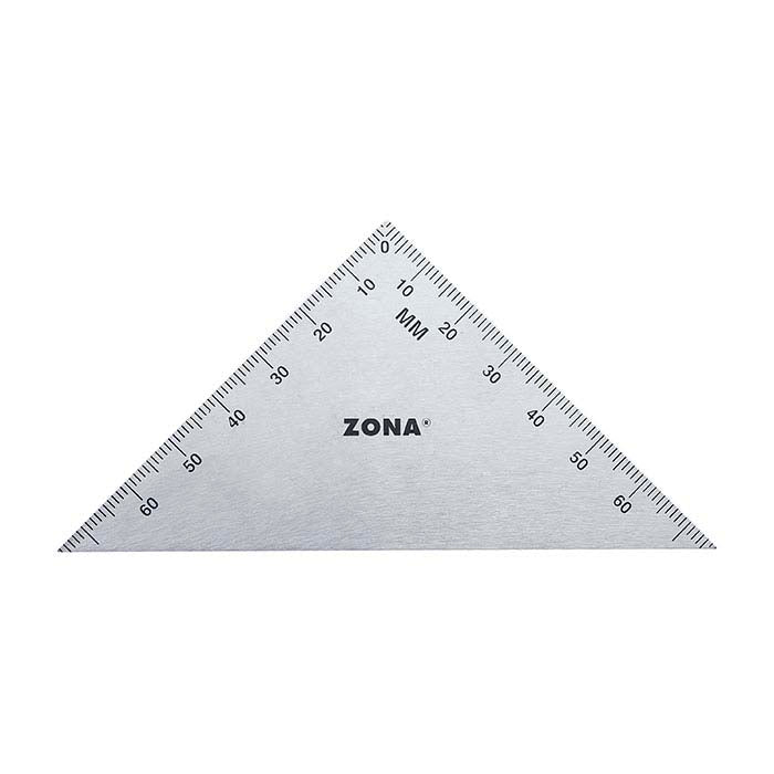 Zona® Stainless Steel Triangle Ruler, 76.2 mm