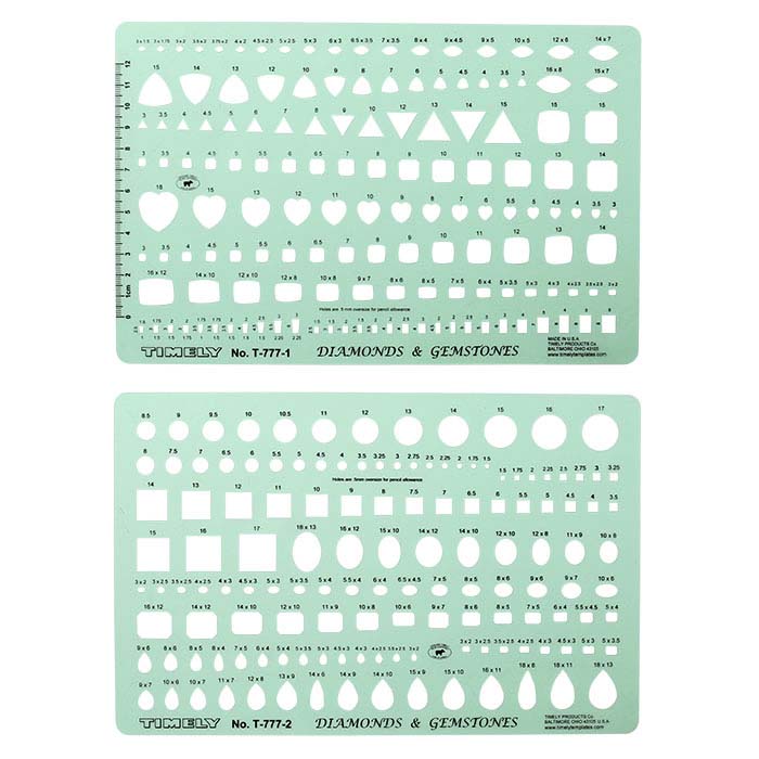 Diamond and Gemstone Template Set
