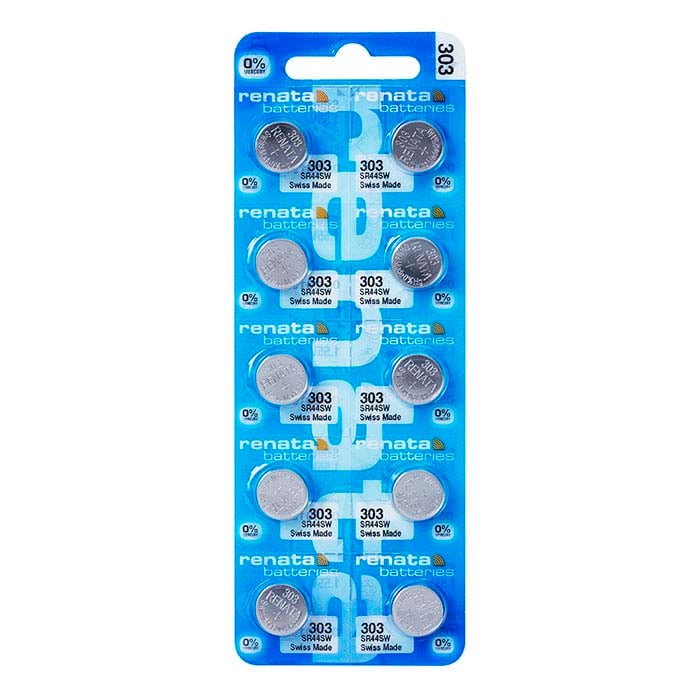 Renata Silver Oxide Watch Battery, 303-SR44SW