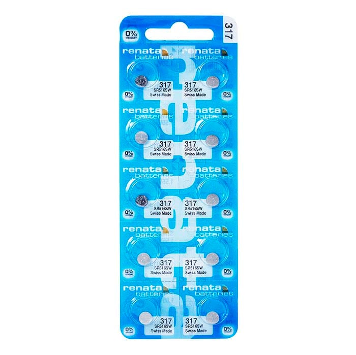 Renata Silver Oxide Watch Battery, 317-SR516SW
