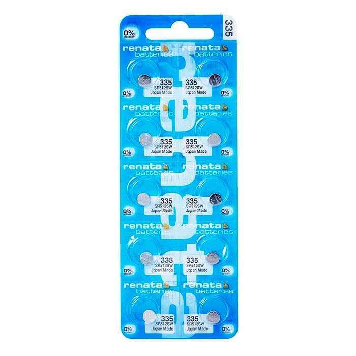 Renata Silver Oxide Watch Battery, 335-SR512SW