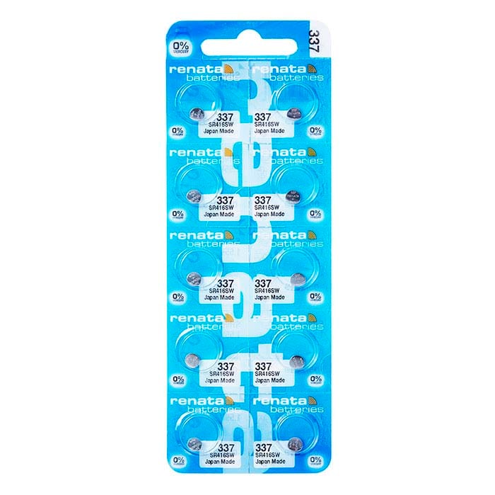 Renata Silver Oxide Watch Battery, 337-SR416SW